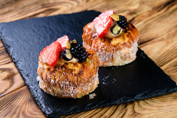 Mini dessert tart sweet pastries cake for the holiday