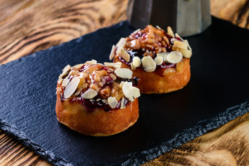 Mini dessert tart sweet pastries cake for the holiday