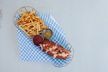 Lobster roll by the beach 