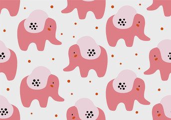 Fototapeta premium Elephant seamless pattern.