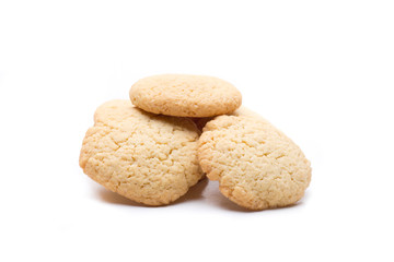 isolated homemade cookies