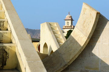 Ancient observatory (Jantar Mantar) - UNESCO World Heritage Site - in Japuir, India.