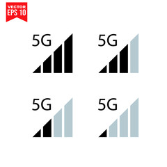signal icon 5g Icon symbol Flat vector illustration for graphic and web design.