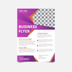 Corporate flyer layout design for business flyer, business brochure, poster, annual report, leaflet, magazine or book cover 