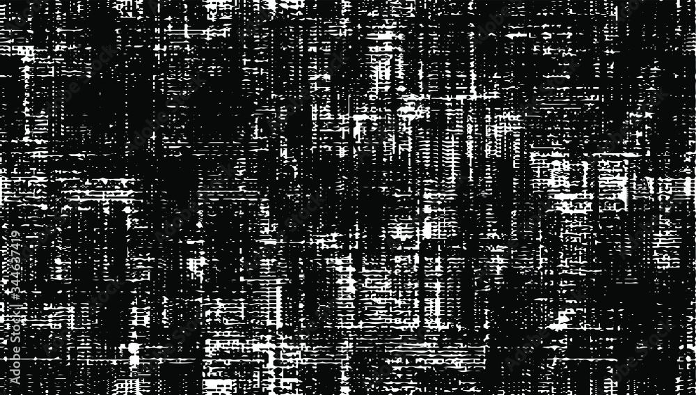 Poster distressed fabric texture. vector texture of weaving fabric. grunge background. abstract halftone ve