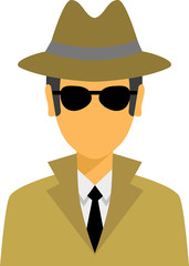 spy icon isolated