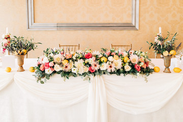 Italian wedding table setup