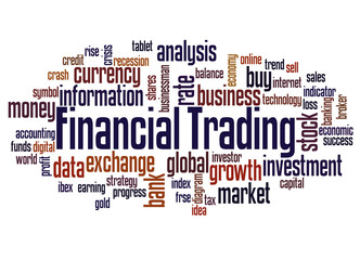 Financial Trading word cloud concept