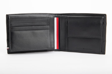 black leather wallet