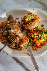 German Almond Chicken Jagerschnitzel