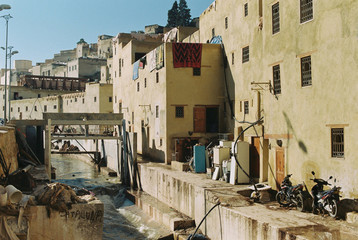 old houses in Fez, Morocco