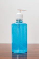 sanitizer gel to wash hands for flu virus prevention