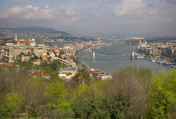 Panoramic view of Budapest. Hungary