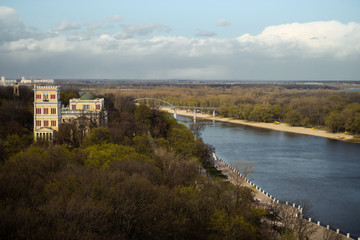 Fototapeta premium Panorama of the city of Gomel on the tower