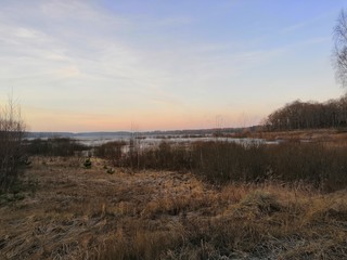 sunrise over the river