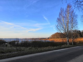 Fototapeta premium road in winter