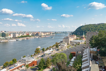 panorama of the city of Budapest in Hungary