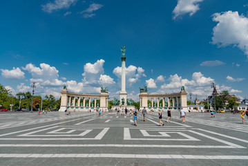 panorama of the city of Budapest in Hungary