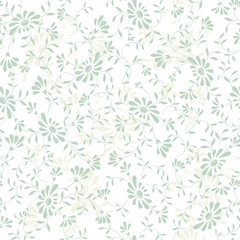 seamless abstract blue floral background