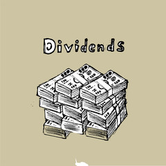 dividends Hand drawn concept