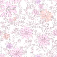 seamless abstract  floral background