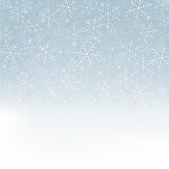 blue background  with snowflakes