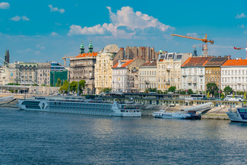 panorama of the city of Budapest in Hungary
