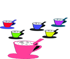 set of cups