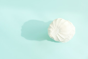white marshmallows in pastel shades. A gentle marshmallows. Marshmallows that you want to eat.