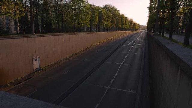 Route Concorde Paris Coronavirus Confinement Landmark Lockdown Vide Empty Sunrise Lever de Soleil