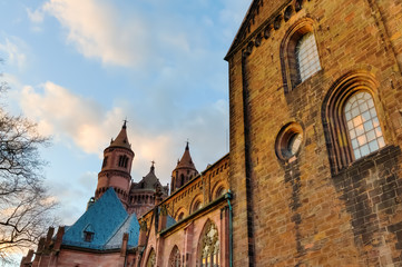 Obraz premium historical Worms Cathedral in Worms, Germany