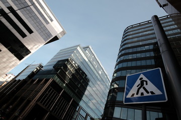 Moscow city skyscrapers