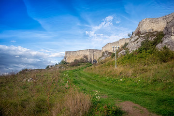 Fototapeta na wymiar Entrance to Spis castle in east Slovakia