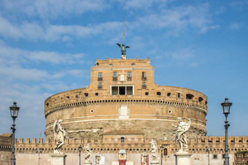 Obraz premium Castel Sant'Angelo (in italian Mole Adriana) Rome Italy