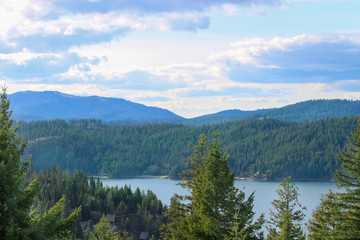 Lake Coeur d' Alene in Idaho