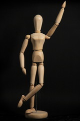 Drawing or photography wooden figure model