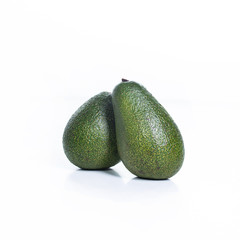 healthy food. fresh avocado on white background