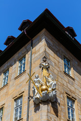 Fototapeta na wymiar corner of a historic building in Bamberg, Germany