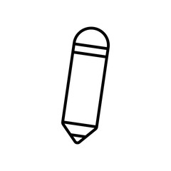 pencil supply icon, line style
