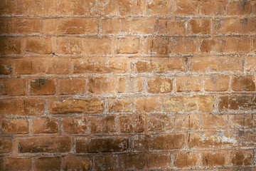 Texture red color old red bricks
