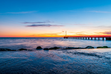 Pier at sunset