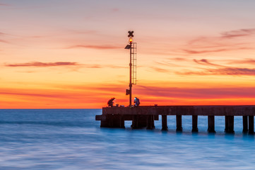 Pier at sunset