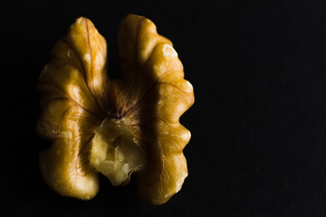 Walnuts - Walnuts in black background