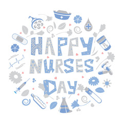 Happy Nurses Day celebration from May 6 to 12 in honor of Florence Nightingale, the founder of Modern Nursing 