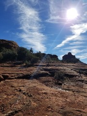 Light Over Bell Rock. Bell Rock, Sedona, Arizona