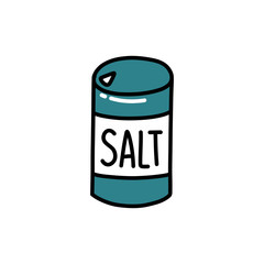 salt doodle icon, vector illustration