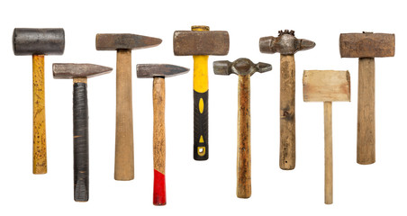 set of hammers and sledgehammer