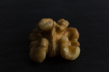 Walnuts - Walnuts in black background