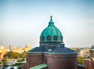 Cathedral basilica of Saints Peter and Paul Roman Catholic gothic church in Philadelphia,...