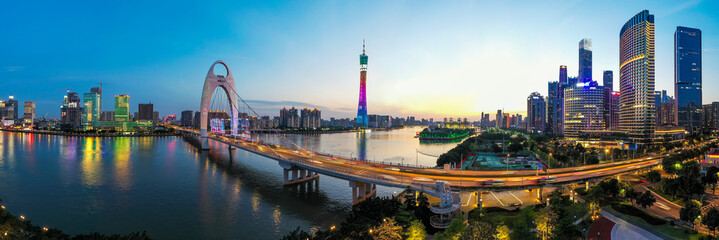 Urban landscape and skyline of Guangzhou, China